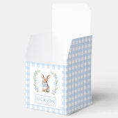 Blauwe Pasen bunny baby jongen douche cadeau gunst Bedankdoosjes (Geopend)