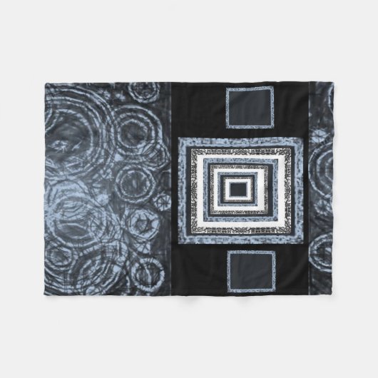 blauwe pasleydeendeken fleece deken (Voorkant (Horizontaal))