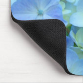 Blauwe pasta Hydrangea Flowers muismatten Floral (Hoek)