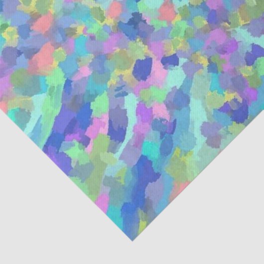 Blauwe pasta tissuepapier (Detail)