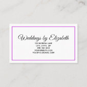 Blauwe pasta-Waterverven met monogram letter Visitekaartje (Achterkant)