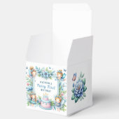 Blauwe Pastel Bloemenfee Eerste Verjaardag - Bedankdoosjes (Geopend)