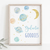 Blauwe Pastel Galaxy Space Galactische Goodies Sig Poster