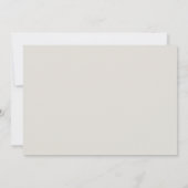 Blauwe pastel kosmos bloemen horizontale bruiloft kaart (Achterkant)