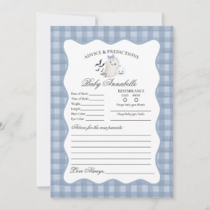 Blauwe Pastel Little Boo Geest Advies voor Baby Ka Kaart
