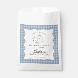 Blauwe Pastel Little Boo Geest Baby Shower Dessert Bedankzakje