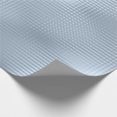 Blauwe Pastel Metallic Grill Stripes Minimal Lux Cadeaupapier (Hoek)