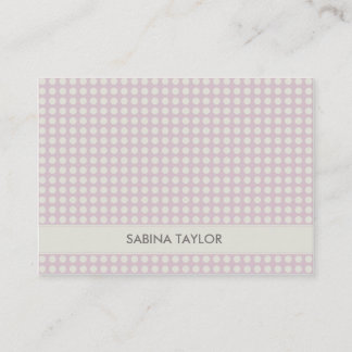 BLAUWE PASTEL POLKADOTS EN RIBBON PAARS VISITEKAARTJE