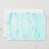 Blauwe Pastel Twee de Maan Ruimte Verjaardag Bedankkaart (Achterkant)