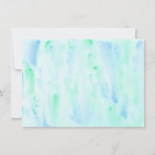 Blauwe Pastel Twee de Maan Ruimte Verjaardag Bedankkaart (Achterkant)