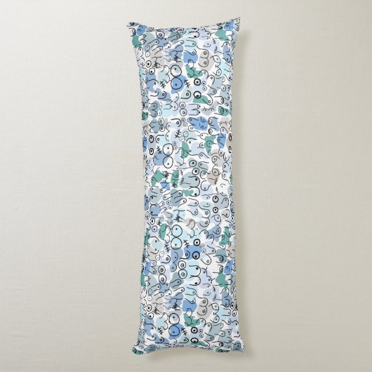 blauwe pastelborst lichaamskussen (Achterkant (Verticaal))