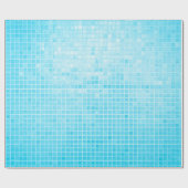 Blauwe pastelkeramische tegels, abstract cadeaupapier (Vlak)