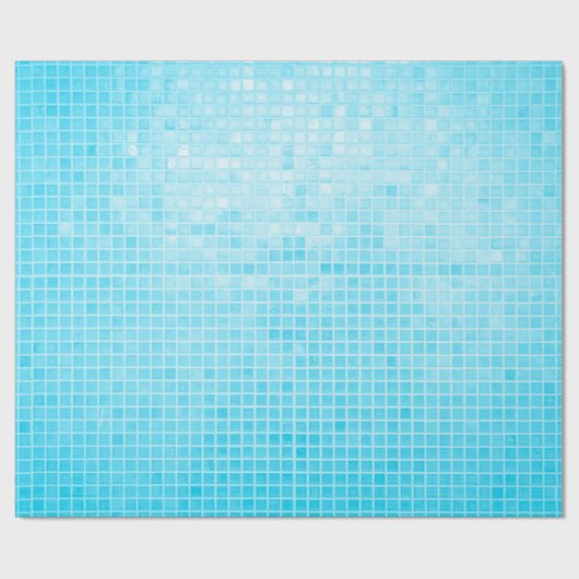 Blauwe pastelkeramische tegels, abstract cadeaupapier (Vlak)