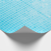 Blauwe pastelkeramische tegels, abstract cadeaupapier (Hoek)