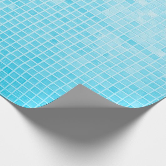 Blauwe pastelkeramische tegels, abstract cadeaupapier (Hoek)