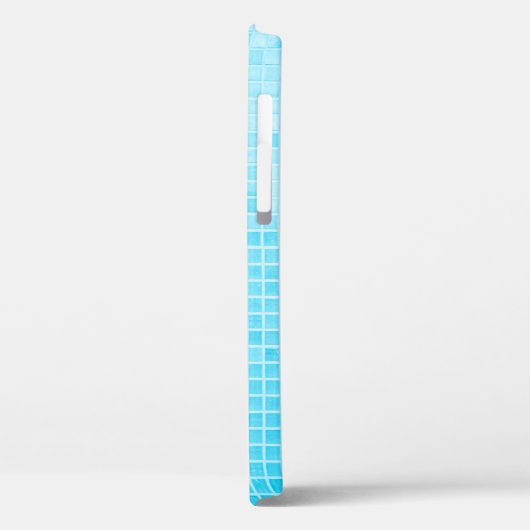 Blauwe pastelkeramische tegels, abstract Case-Mate iPhone case (Achterkant / Links)