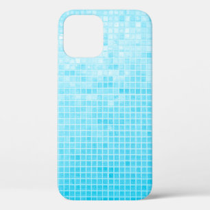 Blauwe pastelkeramische tegels, abstract Case-Mate iPhone case