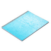 Blauwe pastelkeramische tegels, abstract notitieboek (Linkerzijde)