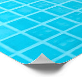 Blauwe pastelkeramische tegels, abstract poster (Hoek)