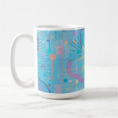 Blauwe Pastels Droom Abstract  Koffiemok (Links)