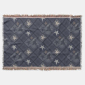 Blauwe patchwork deken (Voorkant)