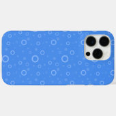 Blauwe patrooncirkels  Case-Mate iPhone case (Achterkant (horizontaal))