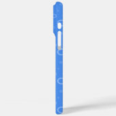 Blauwe patrooncirkels  Case-Mate iPhone case (Achterkant / Links)