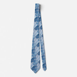 Blauwe Patroonkleuren Stropdas