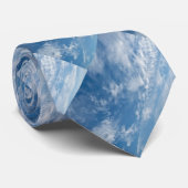 Blauwe Patroonkleuren Stropdas (Opgerold)