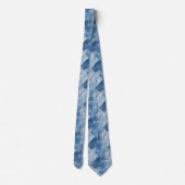 Blauwe Patroonkleuren Stropdas (Achterkant)