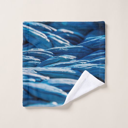 Blauwe paus bad handdoek (Wasdoekje)