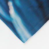 Blauwe paus fleece deken (Hoek)