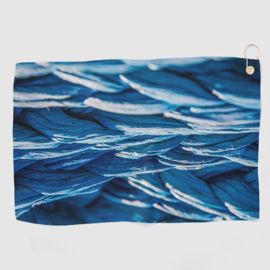 Blauwe paus golfhanddoek (Horizontaal)