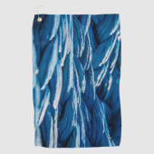 Blauwe paus golfhanddoek (Voorkant)