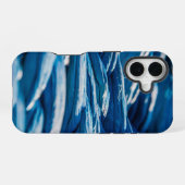 Blauwe paus iPhone 16 hoesje (Achterkant horizontaal)