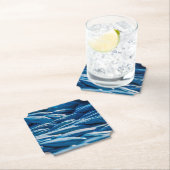 Blauwe paus kartonnen onderzetters (Insitu)