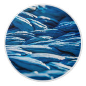 Blauwe paus keramische knop (Voorkant)