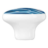 Blauwe paus keramische knop (Zijkant)