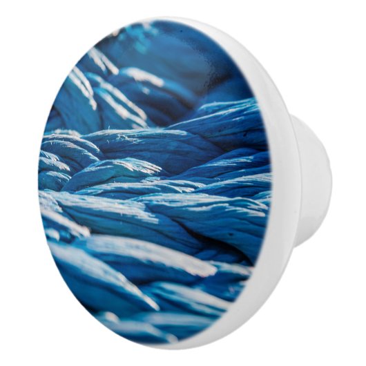 Blauwe paus keramische knop (Rechts)