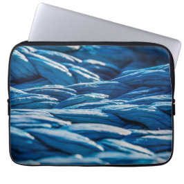 Blauwe paus laptop sleeve