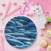 Blauwe paus papieren bordje (Feest)