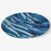 Blauwe paus papieren bordje (Gekanteld)