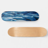 Blauwe paus persoonlijk skateboard (Horizontaal)