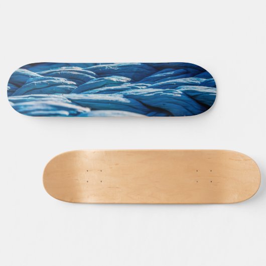 Blauwe paus persoonlijk skateboard (Horizontaal)