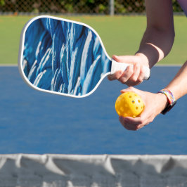 Blauwe paus pickleball paddle