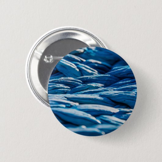 Blauwe paus ronde button 5,7 cm (Voorkant /achterkant)