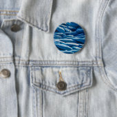 Blauwe paus ronde button 5,7 cm (In situ)