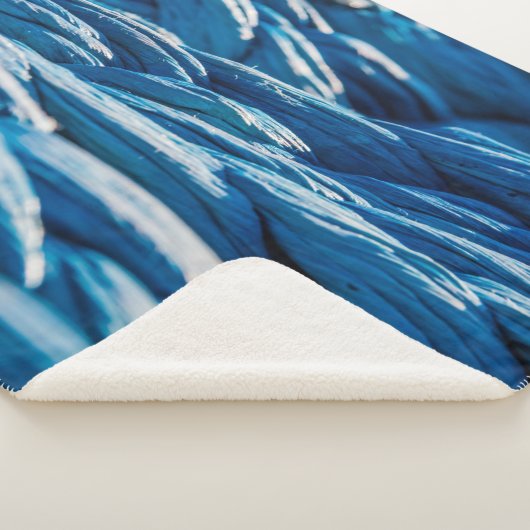 Blauwe paus sherpa deken (3/4)