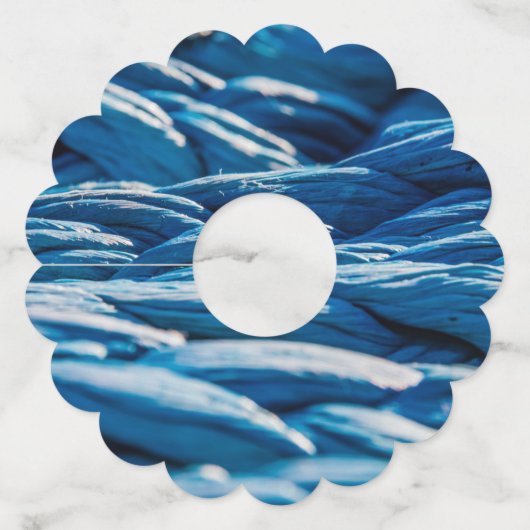 Blauwe paus wijnglaslabel (Voorkant)