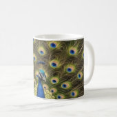 Blauwe Pauw Koffiemok (Voorkant rechts)